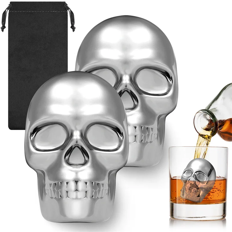 Wine Beer Whiskey - Piedras de whisky reutilizables con forma