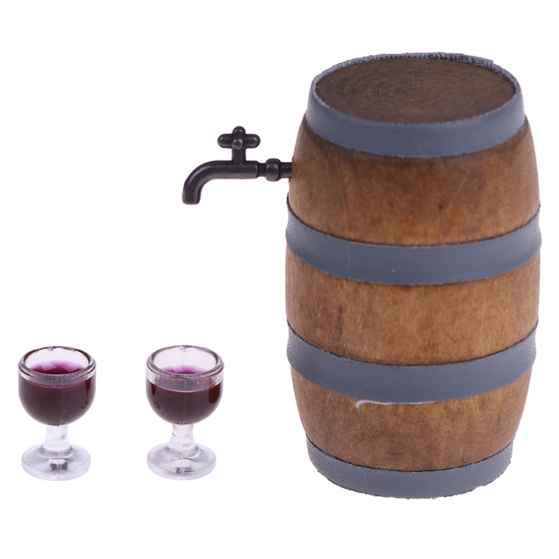 Wine Beer Red - Mini barril de vino tinto de