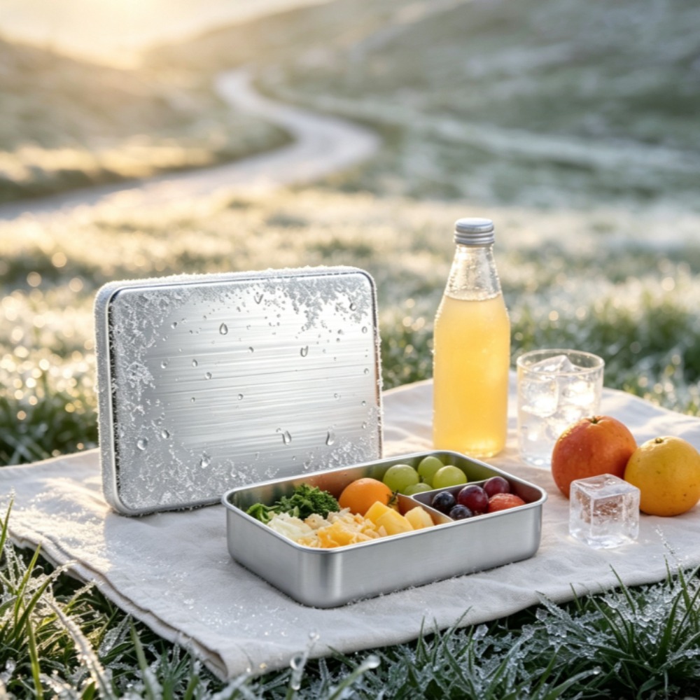 Ice Bucket Silver - Paquetes de hielo reutilizables de acero