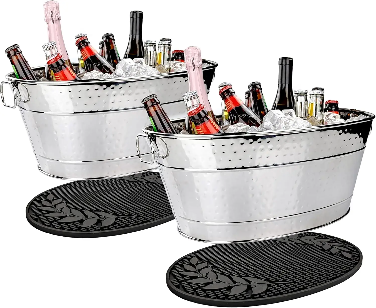 Ice Bucket Silver - Tinas para Bebidas de Acero Inoxidable
