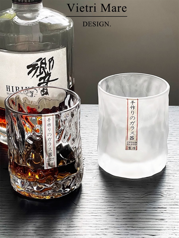Wine Beer Whiskey - Vaso de Vidrio Vietnamita Hecho a