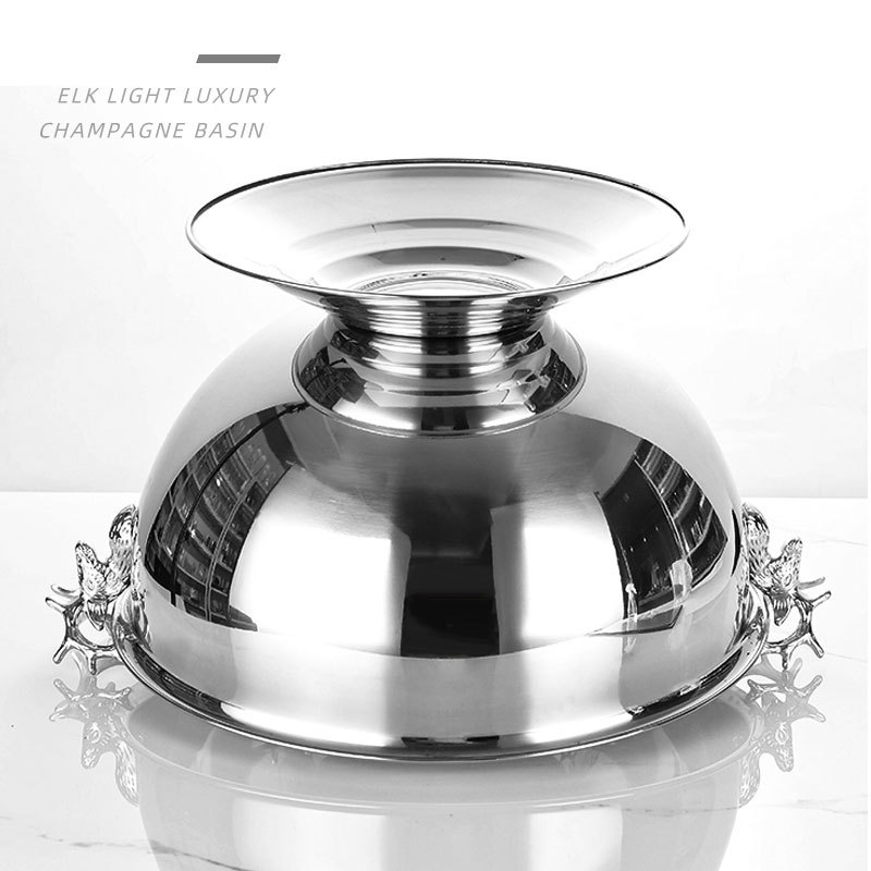 Ice Bucket Silver - Cubo de vino de hielo con