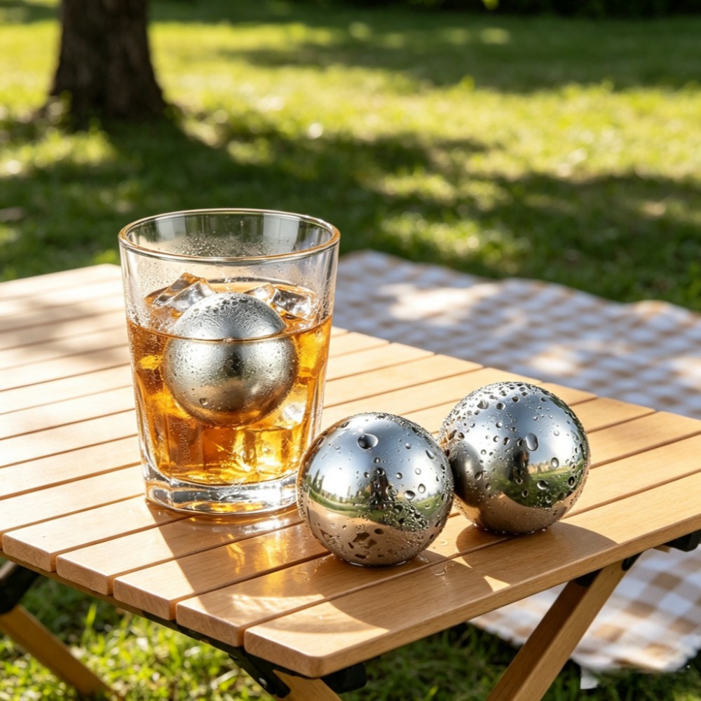 Ice Bucket Silver - Cubitos de Hielo Reutilizables y Piedras