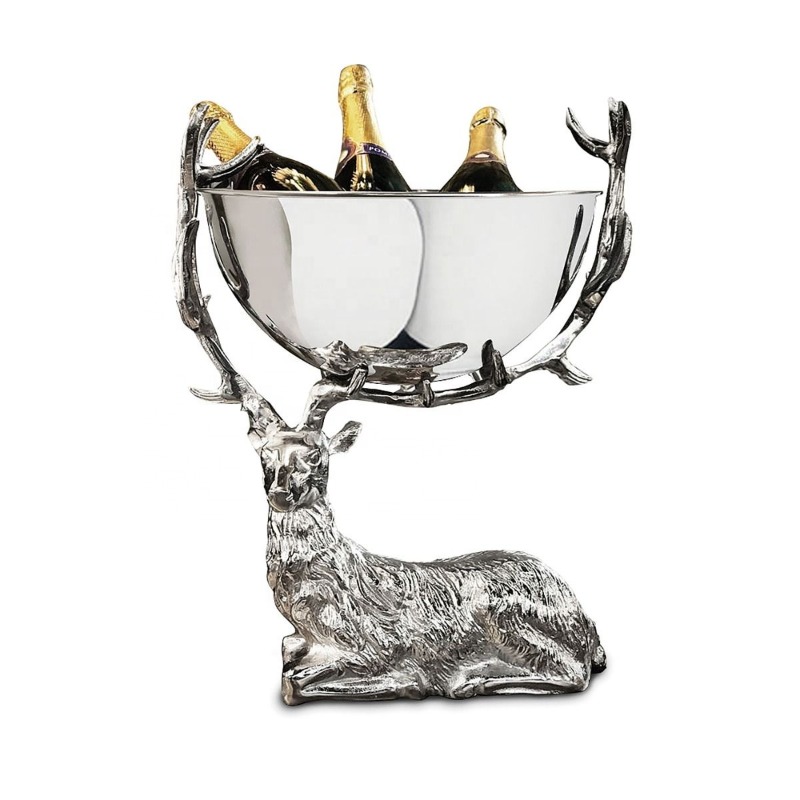 Ice Bucket Silver - Cubo de hielo para champán y