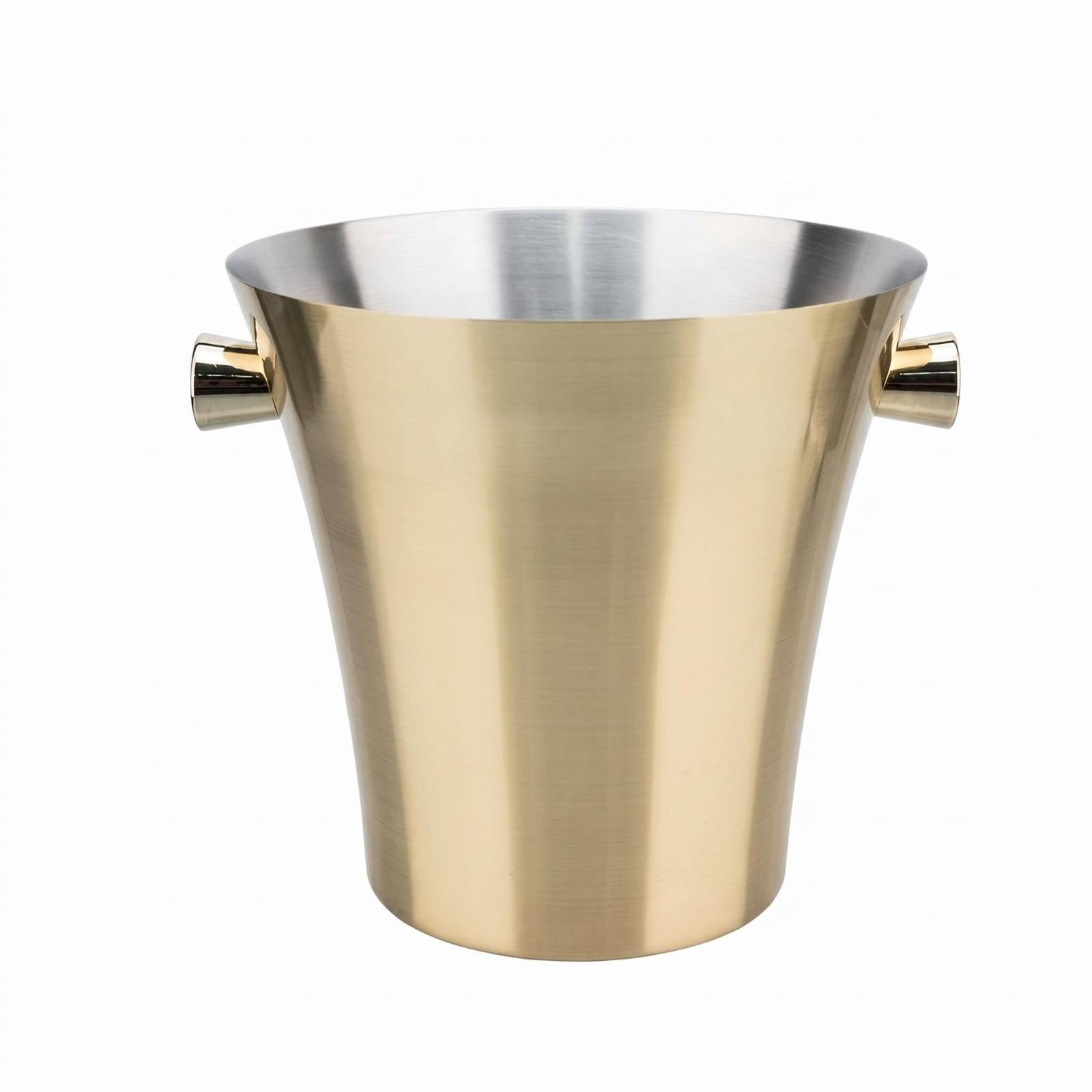 Ice Bucket Silver - Cubo para Hielo de Acero Inoxidable,