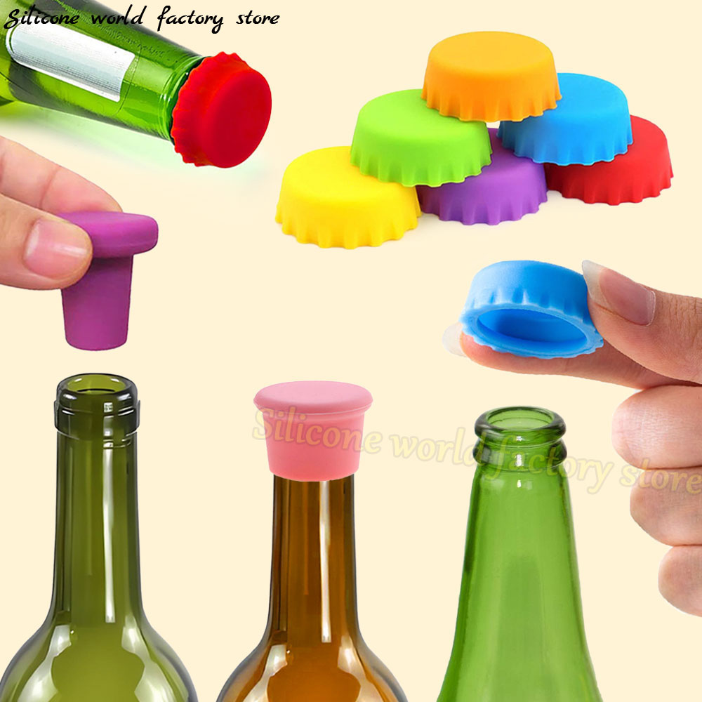 SW 12/6/3PCS Tapas de silicona - Wine Beer Red reseña y precio