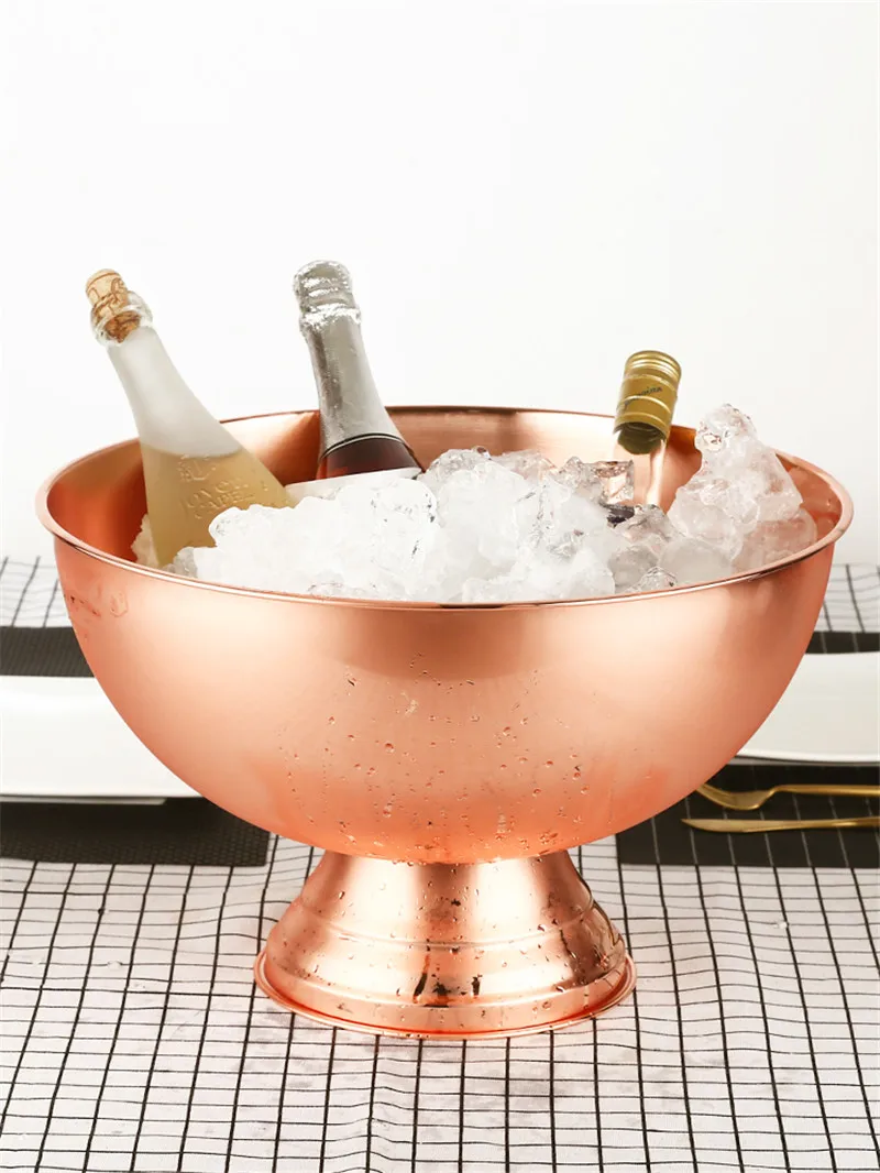 Cubo grande para barra de cham - Ice Bucket Silver reseña y precio