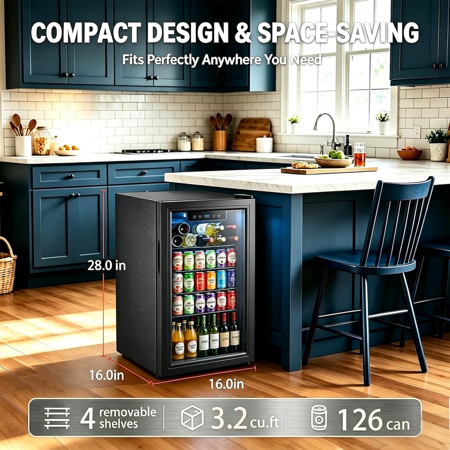 Refrigerador para Bebidas de 3 - Wine Beer Fridge reseña y precio