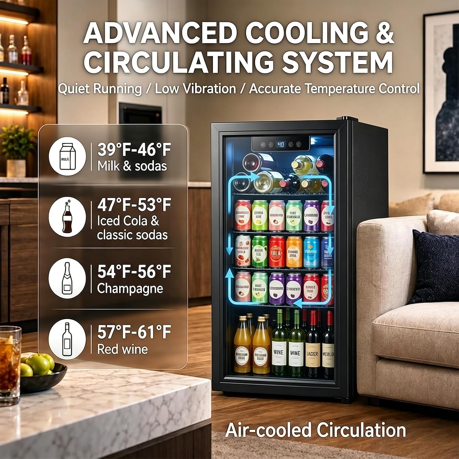 Refrigerador para Bebidas de 3 - Wine Beer Fridge reseña y precio