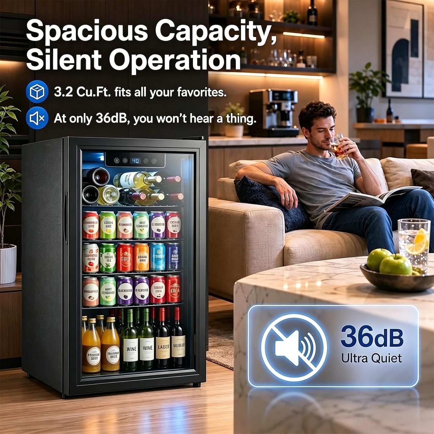 Refrigerador para Bebidas de 3 - Wine Beer Fridge reseña y precio