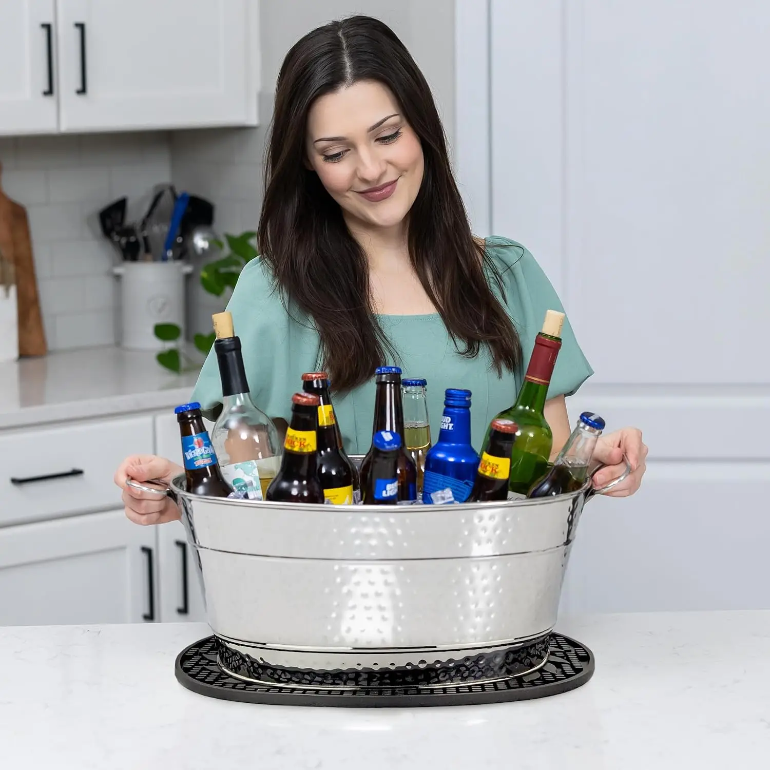 Tinas para Bebidas de Acero In - Ice Bucket Silver reseña y precio