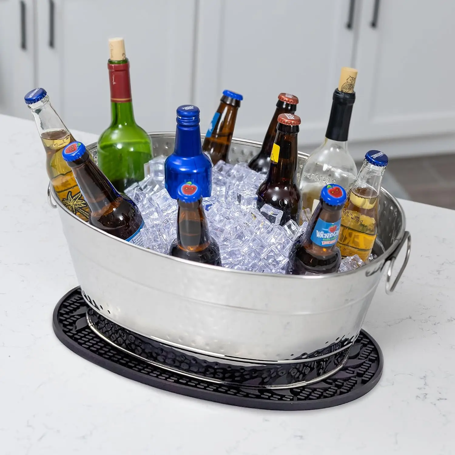 Tinas para Bebidas de Acero In - Ice Bucket Silver reseña y precio