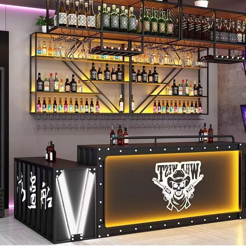 Estante de pared para vinos, e - Wine Beer Restaurant reseña y precio