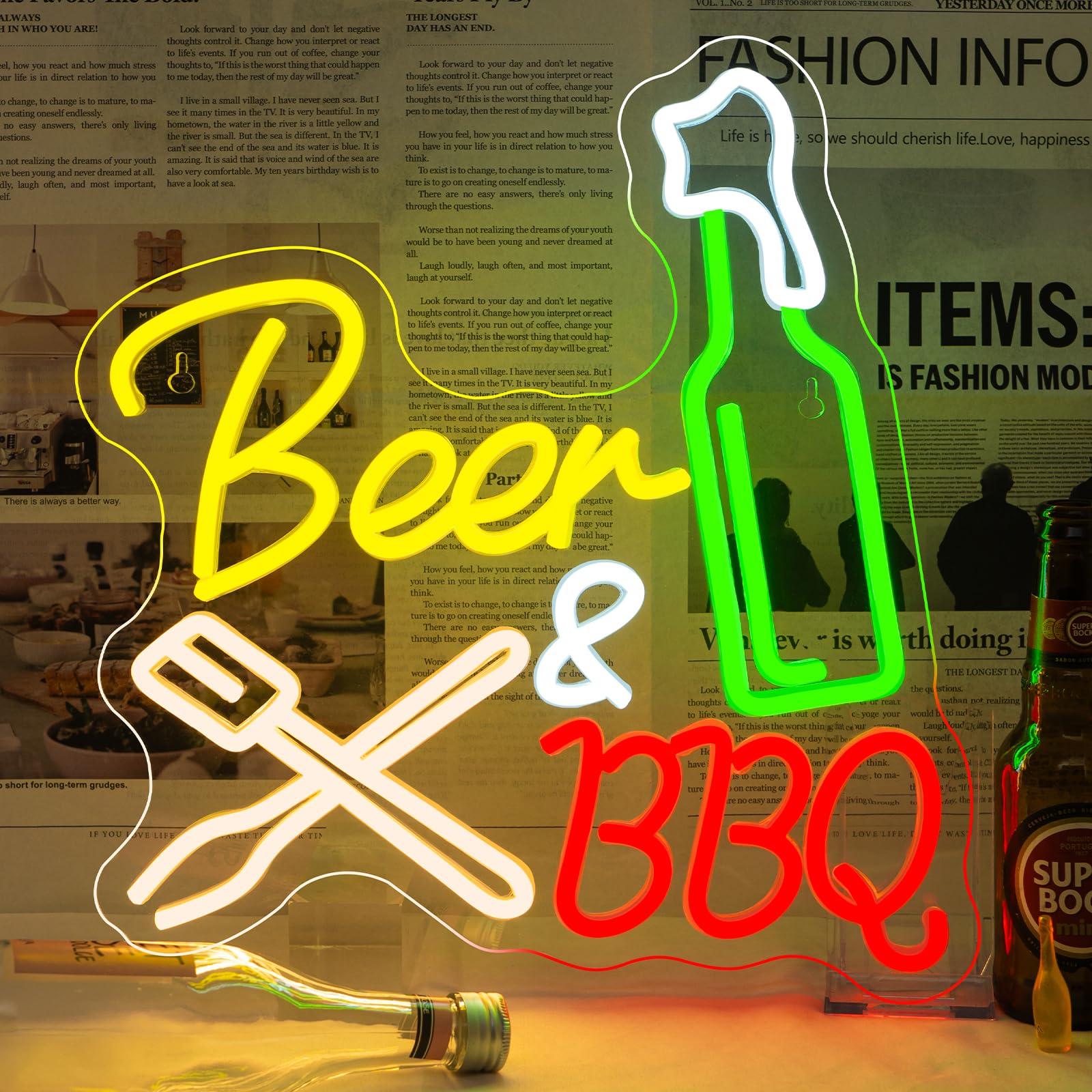 Letreros de Neón para Cerveza, - Wine Beer Restaurant reseña y precio