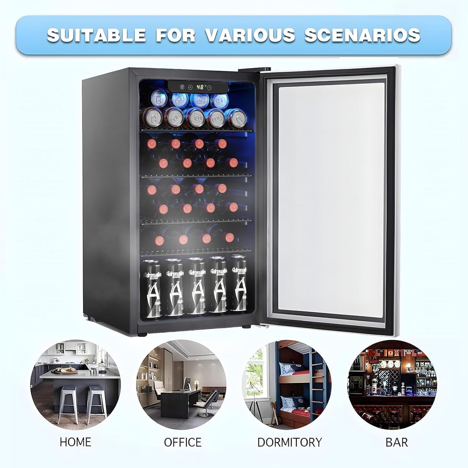 Enfriador de Vino/Refrigerador - Wine Beer Fridge reseña y precio