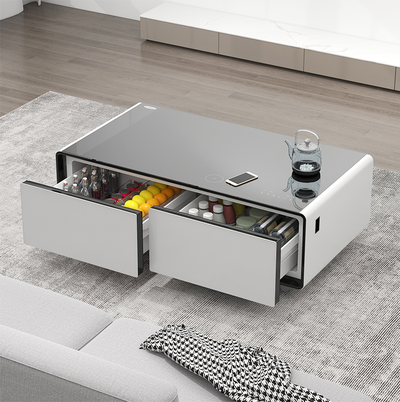 Mesa de Centro Inteligente con - Wine Beer Fridge reseña y precio