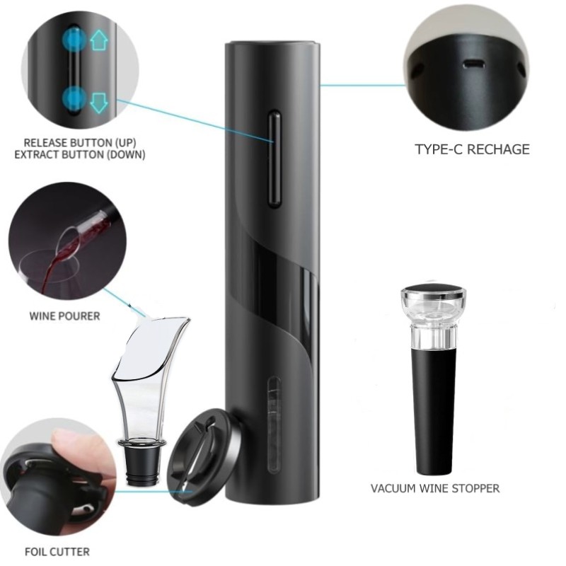 Sacacorchos automático eléctri - Wine Beer Opener reseña y precio