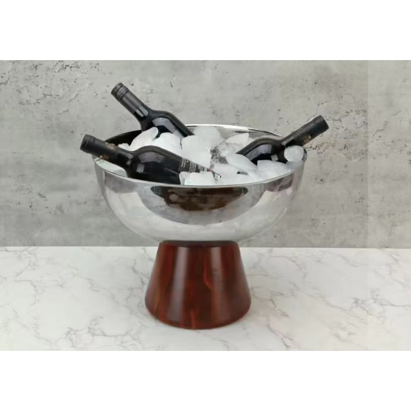 Cubo de hielo de metal persona - Ice Bucket Silver reseña y precio
