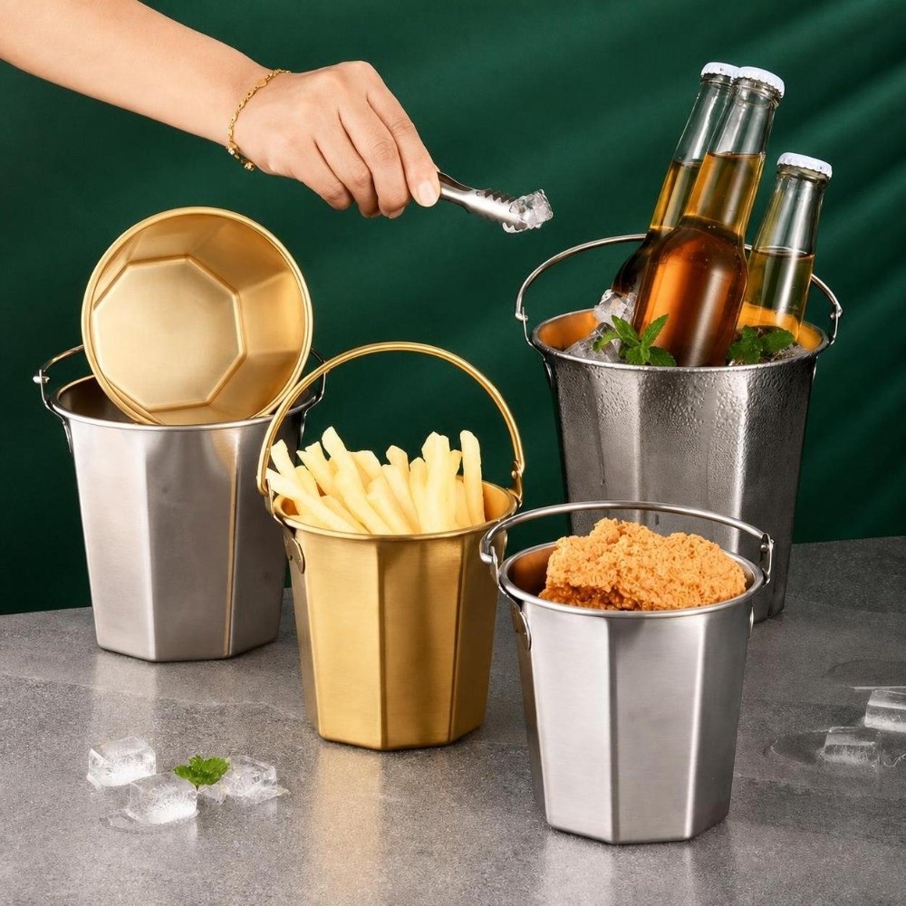 Mini Cubitera de Hielo de 0.7L - Ice Bucket Silver reseña y precio