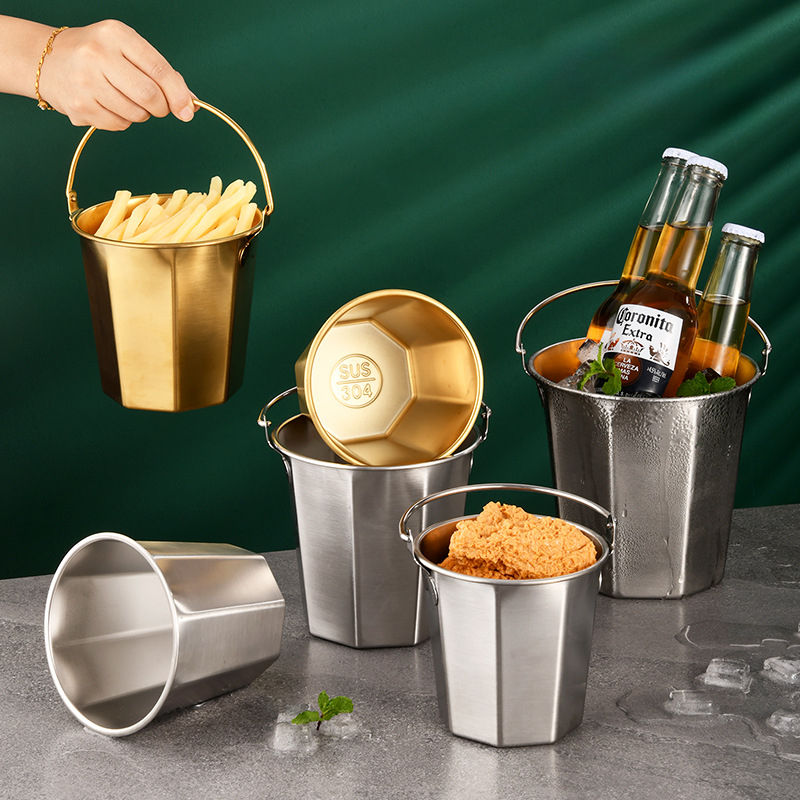 Mini cubo de hielo de acero in - Ice Bucket Silver reseña y precio