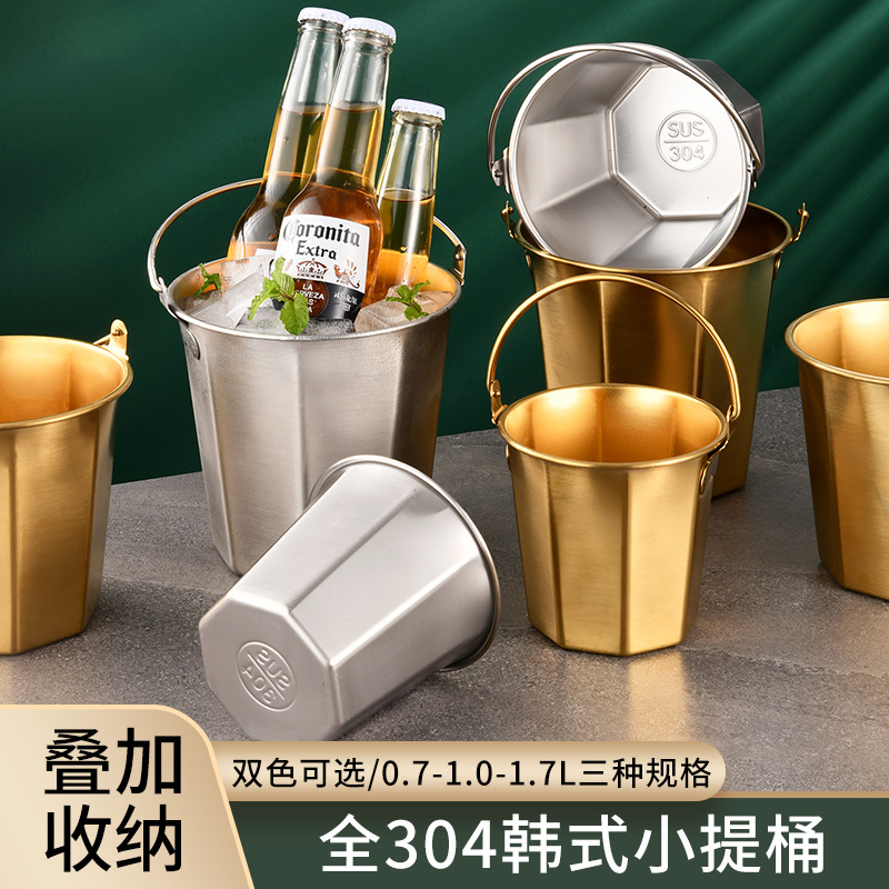 Mini cubo de hielo de acero in - Ice Bucket Silver reseña y precio