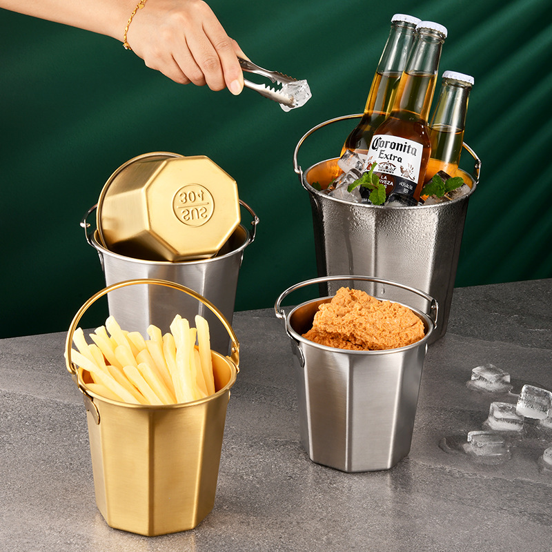 Mini cubo de hielo de acero in - Ice Bucket Silver reseña y precio