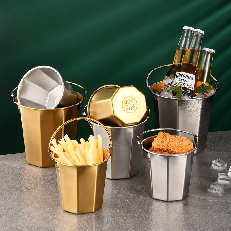 Mini cubo de hielo de acero in - Ice Bucket Silver reseña y precio