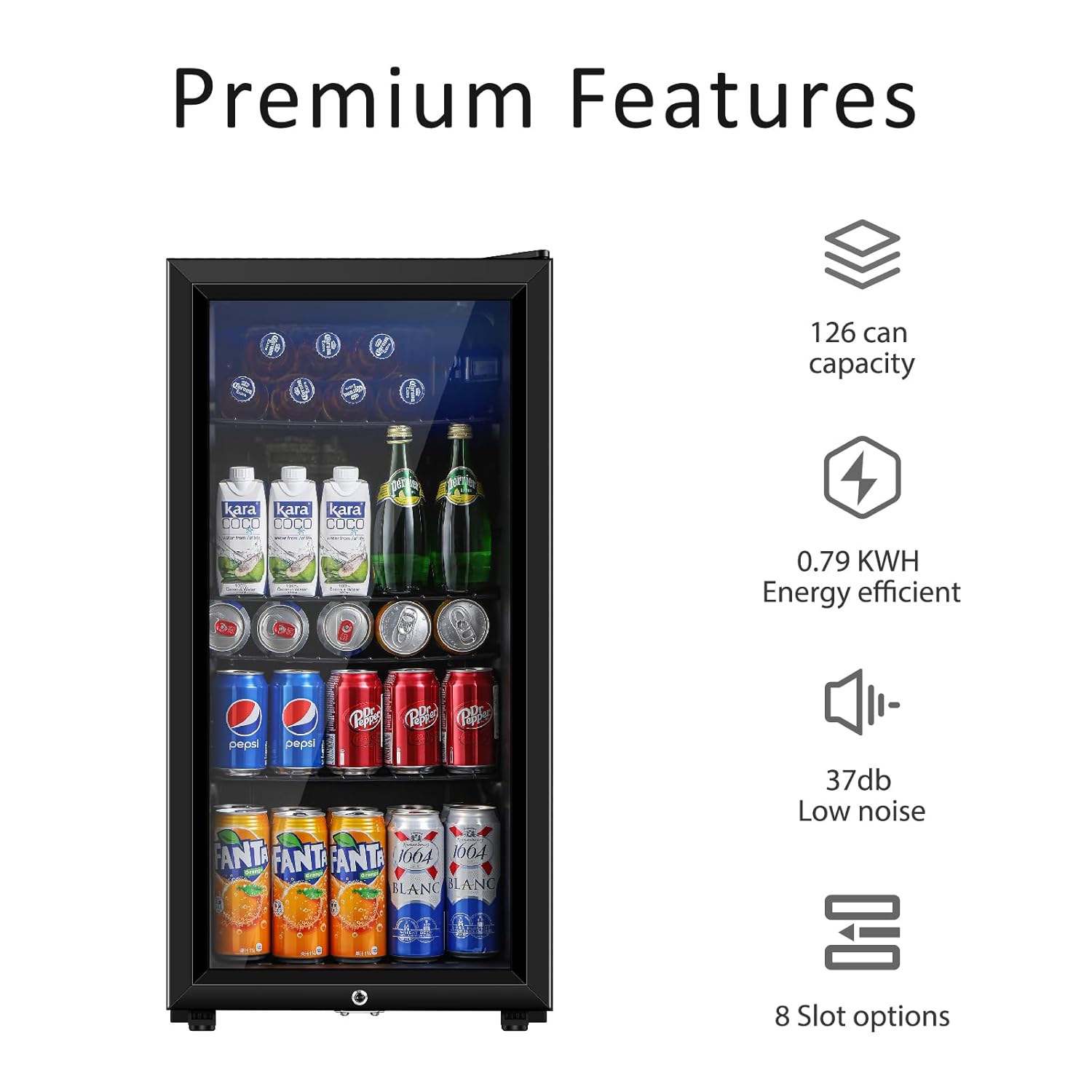 Refrigerador para Bebidas, Min - Wine Beer Fridge reseña y precio