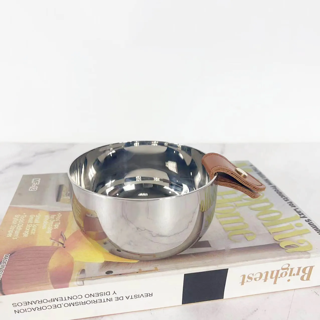 Moderno Cubetero de Cuero y Me - Ice Bucket Silver reseña y precio