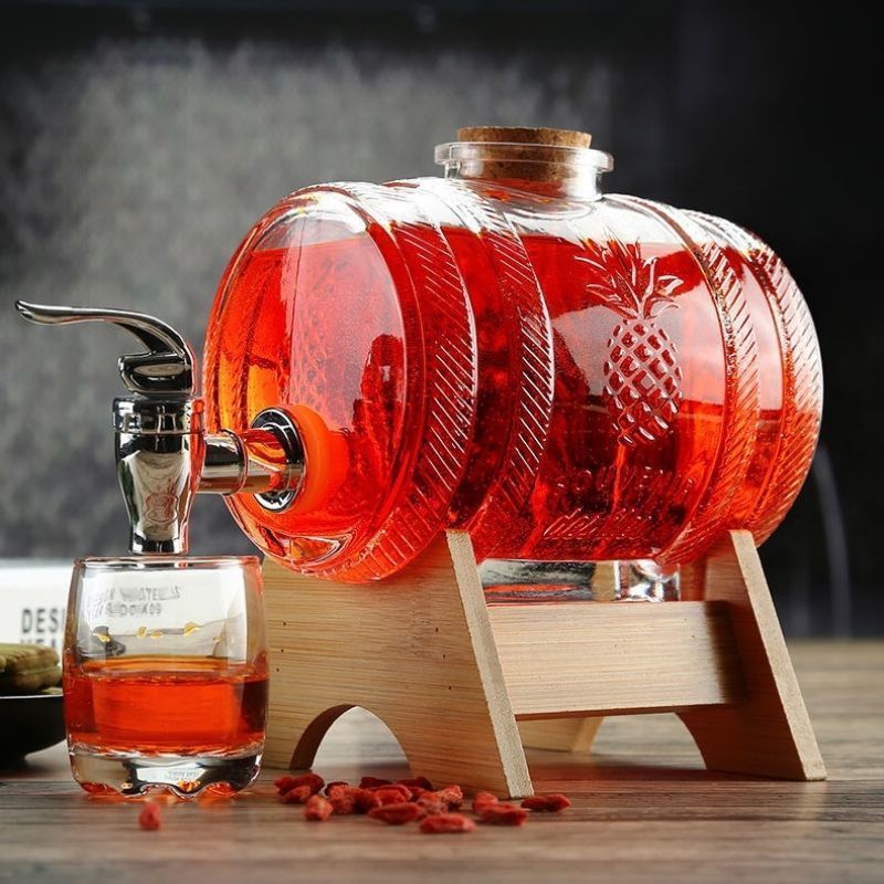Barril de whisky de vidrio de  - Wine Beer Whiskey reseña y precio