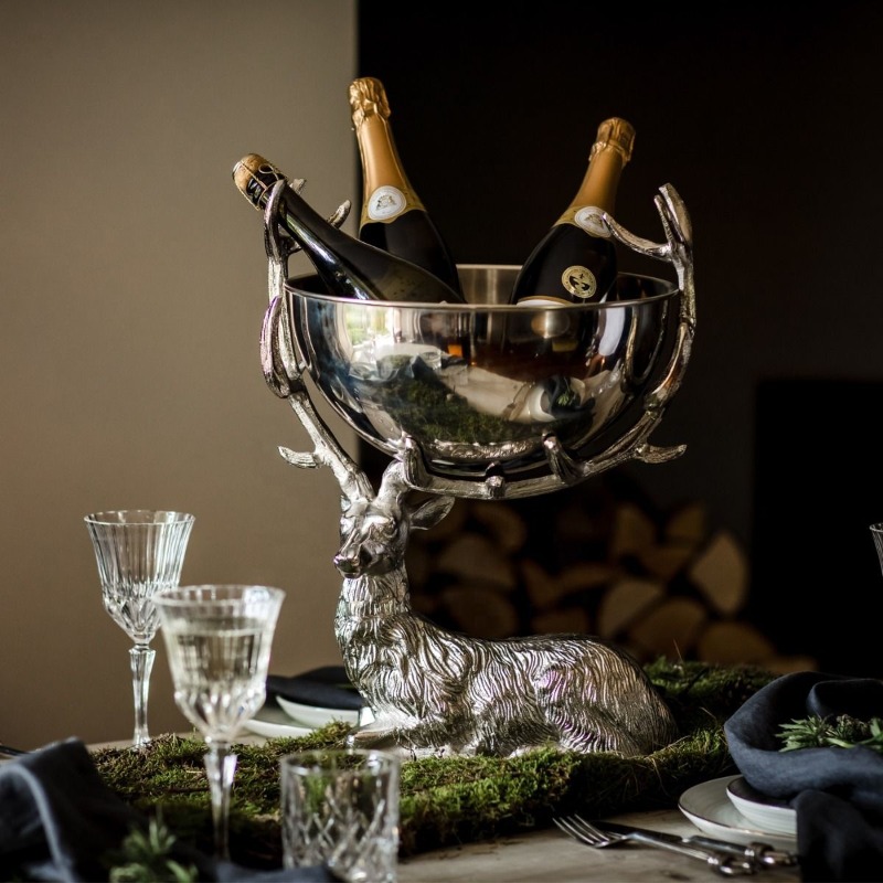 Cubo de hielo para champán y c - Ice Bucket Silver reseña y precio
