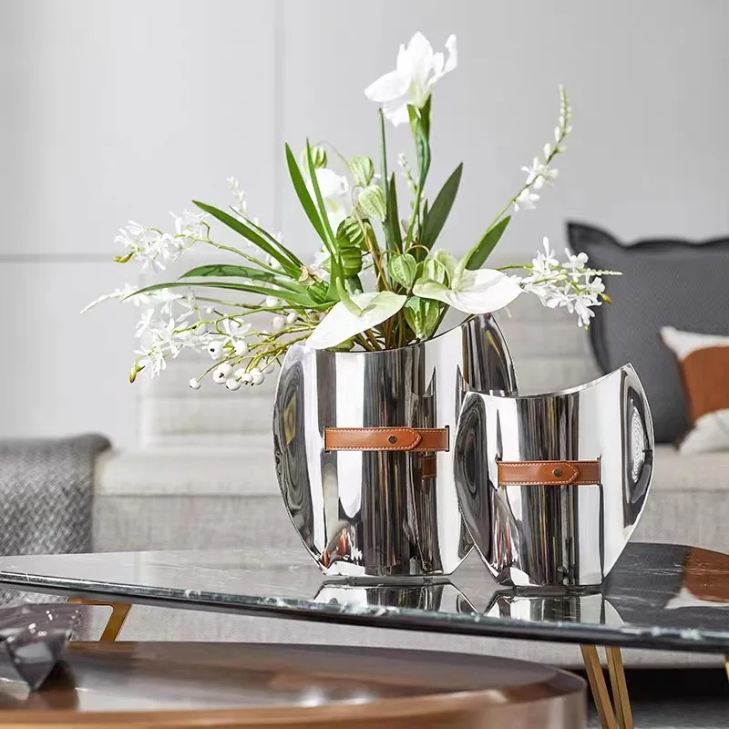 Florero curvo de acero inoxida - Ice Bucket Silver reseña y precio