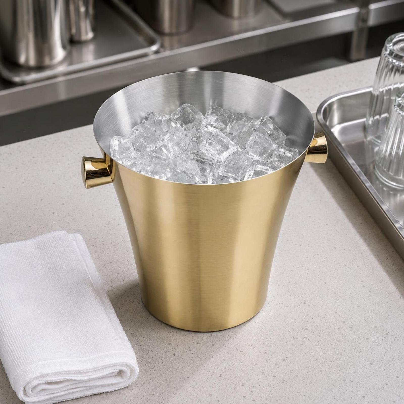 Cubo para Hielo de Acero Inoxi - Ice Bucket Silver reseña y precio