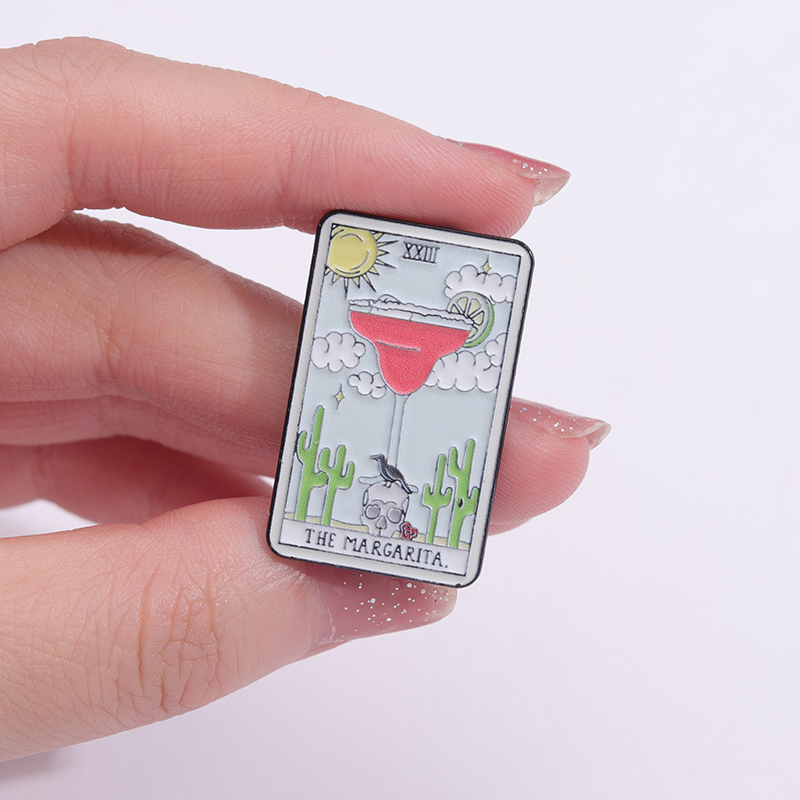 Pin esmaltado de Tarot, insign - Wine Beer Pizza reseña y precio